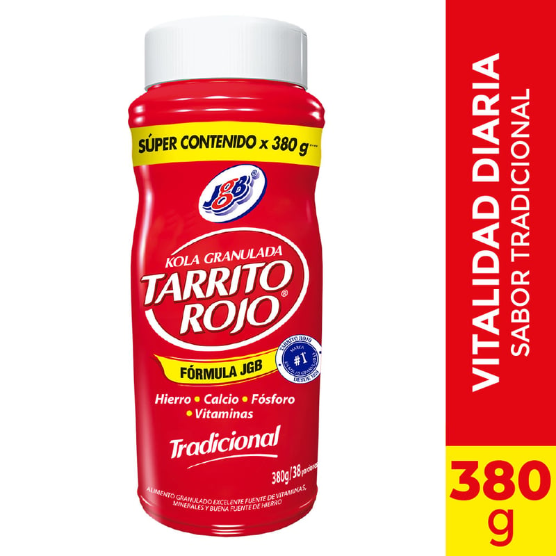 JGB - Kola Granulada Tarrito Rojo Tradicional Jgb X 380g