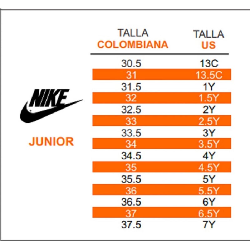 Tallas en nike mujer hotsell