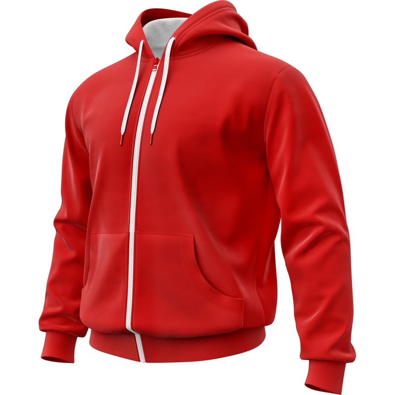 Buso Hoodie Saco En Algodon Perchado Con Cremallera Hombre