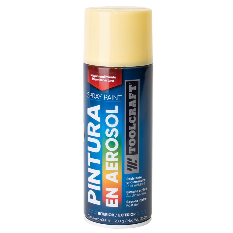 TOOLCRAFT - Pintura Aerosol Beige Toolcraft 400 Ml Sin Plomo