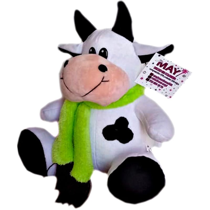 NICI Cowluna – Vaca De Peluche De 22 Cm – Blanca Y Negra – Suave Y Adorable – Fabricada Con Materiales Reciclados
