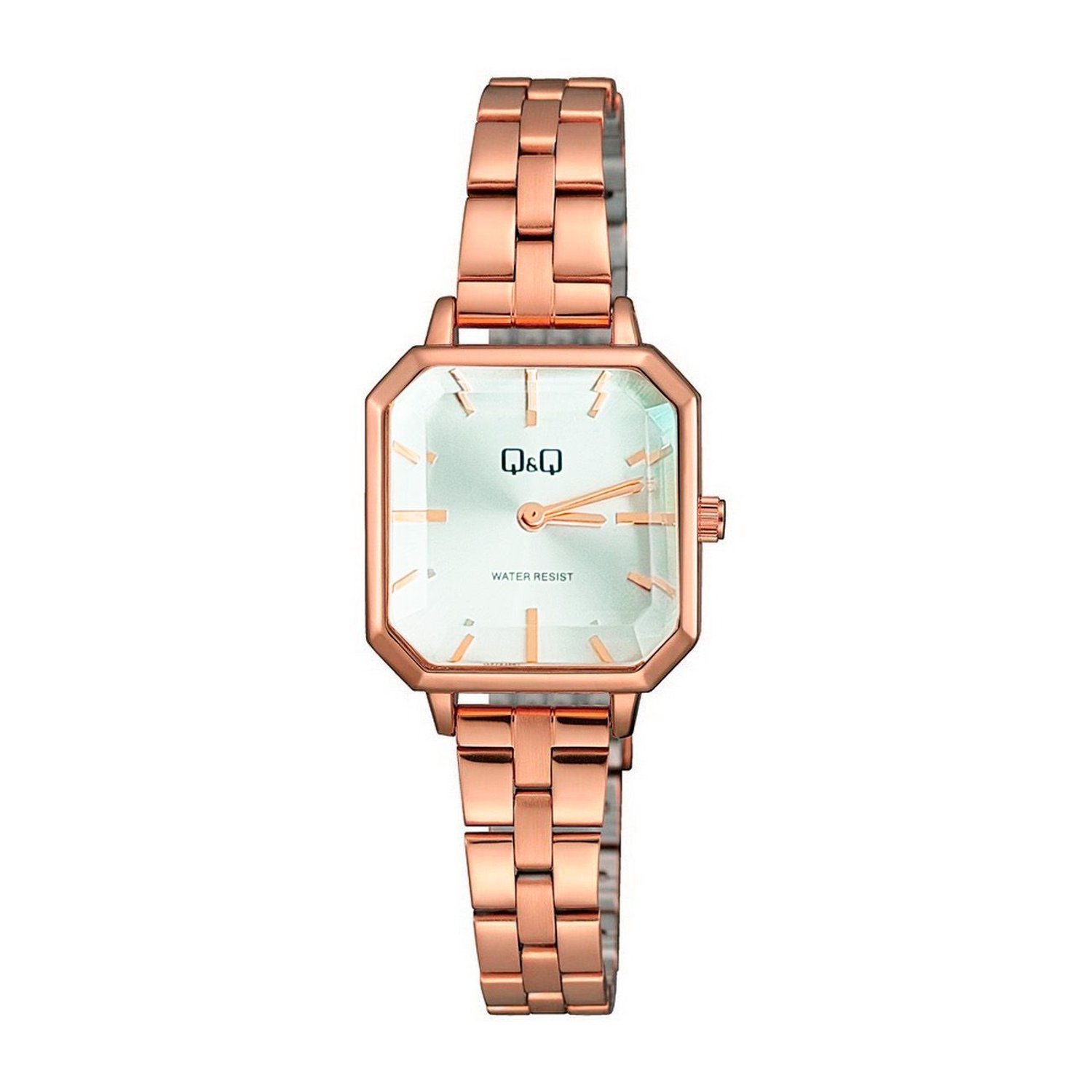 Reloj Qq Qyq Qz73j201 Cuadrado Mujer Acero Estuche Q Q falabella