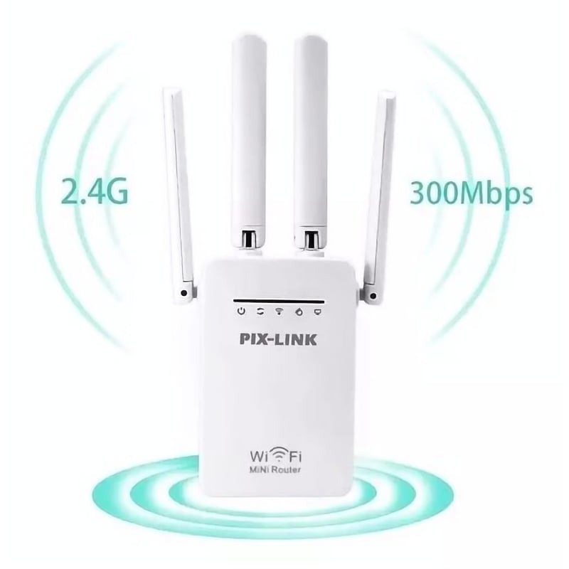 Repetidor de Senal Wifi 4 Antenas Pix Link Wr09 Router Mini GENERICO falabella
