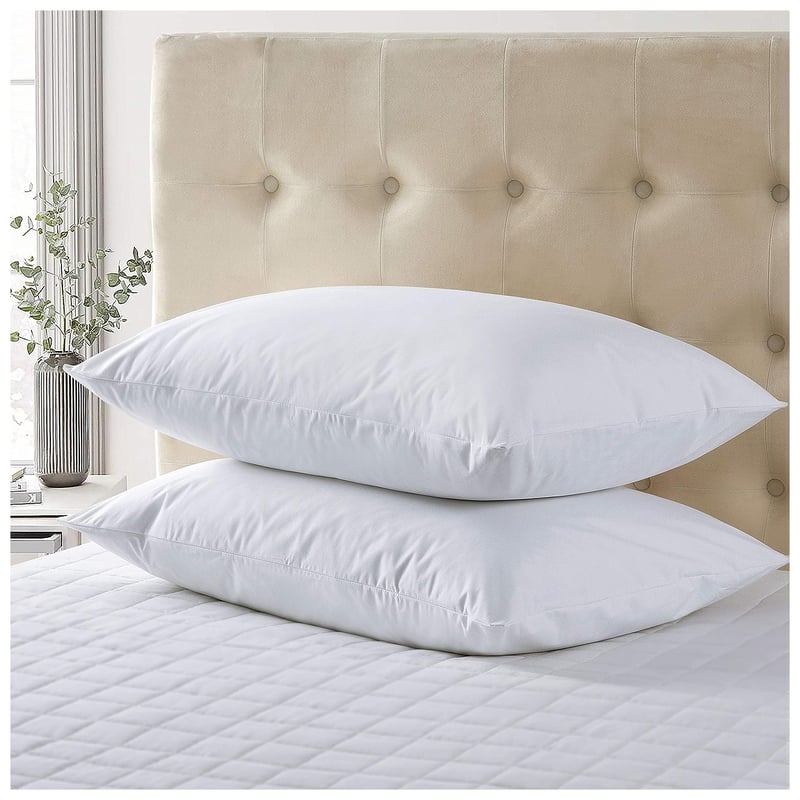Combo 2 Almohadas Siliconadas 40 x 60 cm Fibra Blanco HAPPY BEAR falabella
