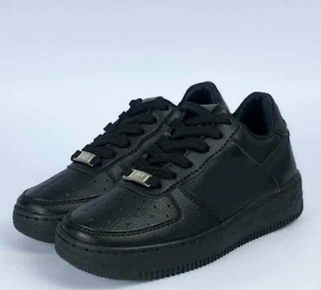 Tenis totalmente negro mujer best sale