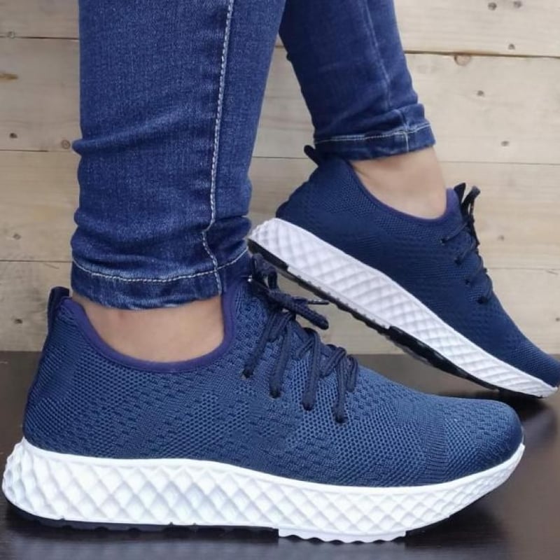TENIS MUJER AZUL SUELA BLANCA GENERICO | falabella.com