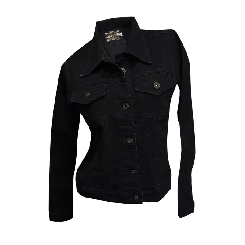 Chaqueta En Jean Para Mujer NEGRA