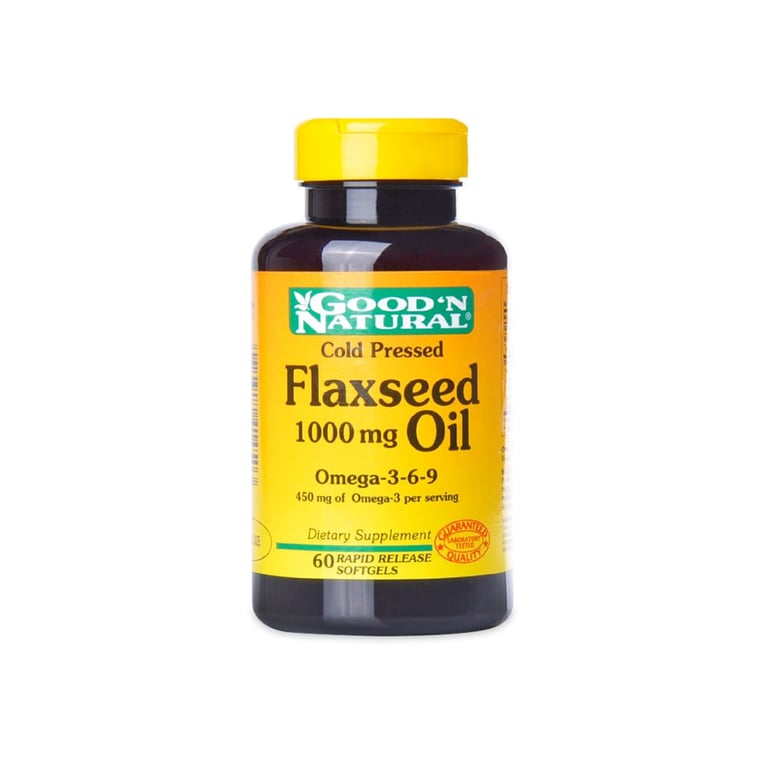 Flaxseed Oil Good Natural 1000mg X 60 Capsulas GOOD NATURAL
