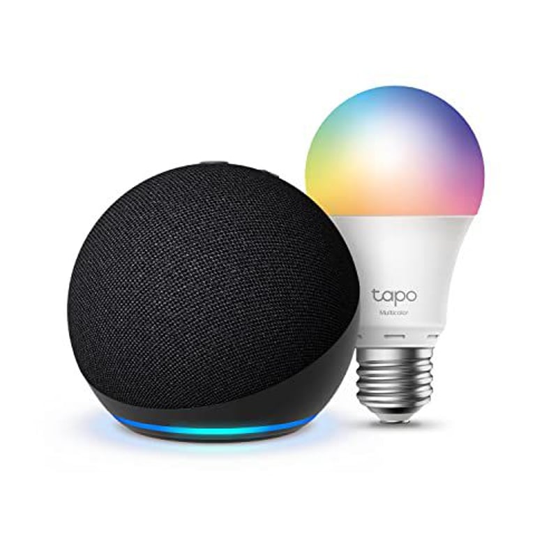 Alexa Amazon Parlante Echo Dot 5ª Negro y Bombillo LED 9w AMAZON ...