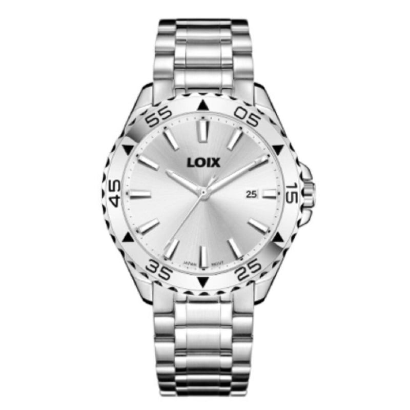 Loix - Reloj loix hombre plateado/blanco ref. L2008-3