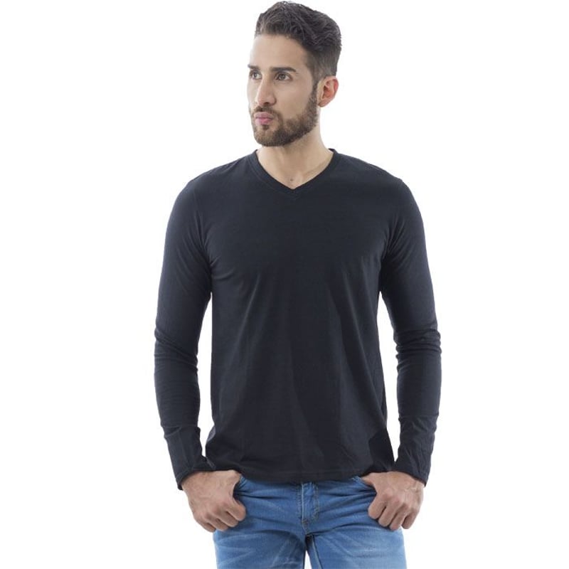 Blusa basica manga larga shop