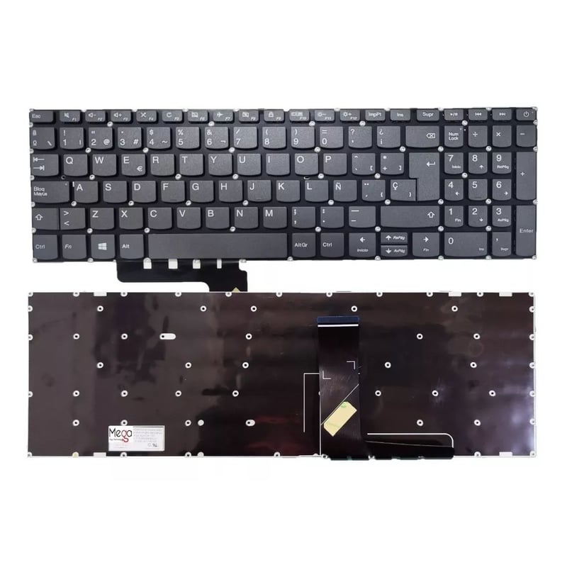 Clavier AZERTY Lenovo Pour Ideapad 320-17AST 80XW - Original, Gris, Remplacement Facile Pour PC Portable