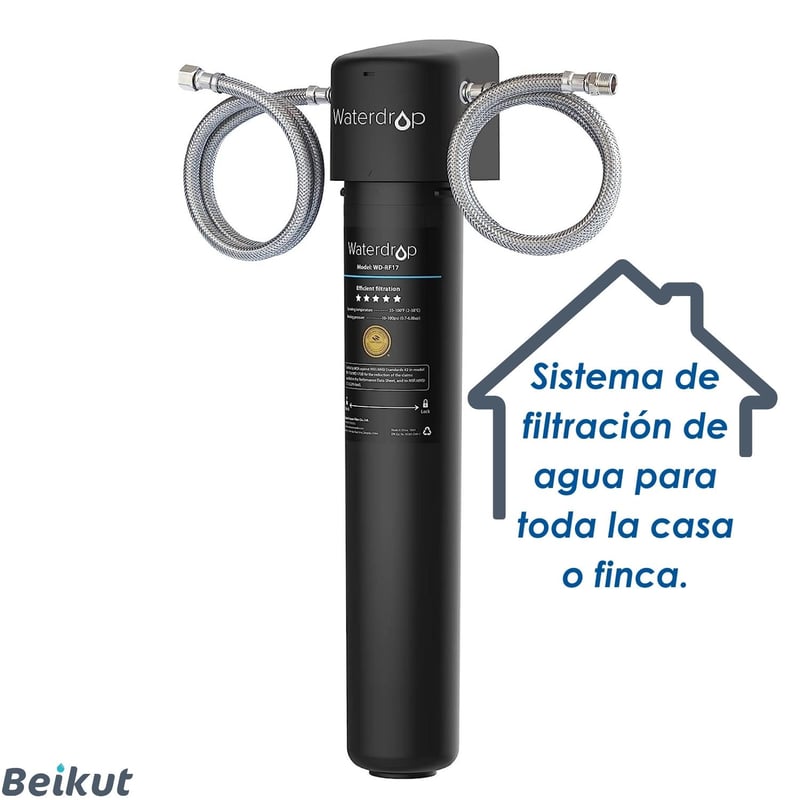 Filtro De Agua De Repuesto Waterdrop TSCT - Para Sistemas Bajo Fregadero, 1 Unidad, Color Blanco
