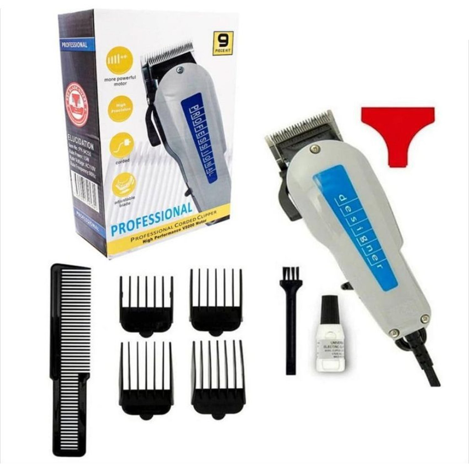 Peluquera profesional maquina de peluqueria corte de cabello kit 9 GENERICO falabella