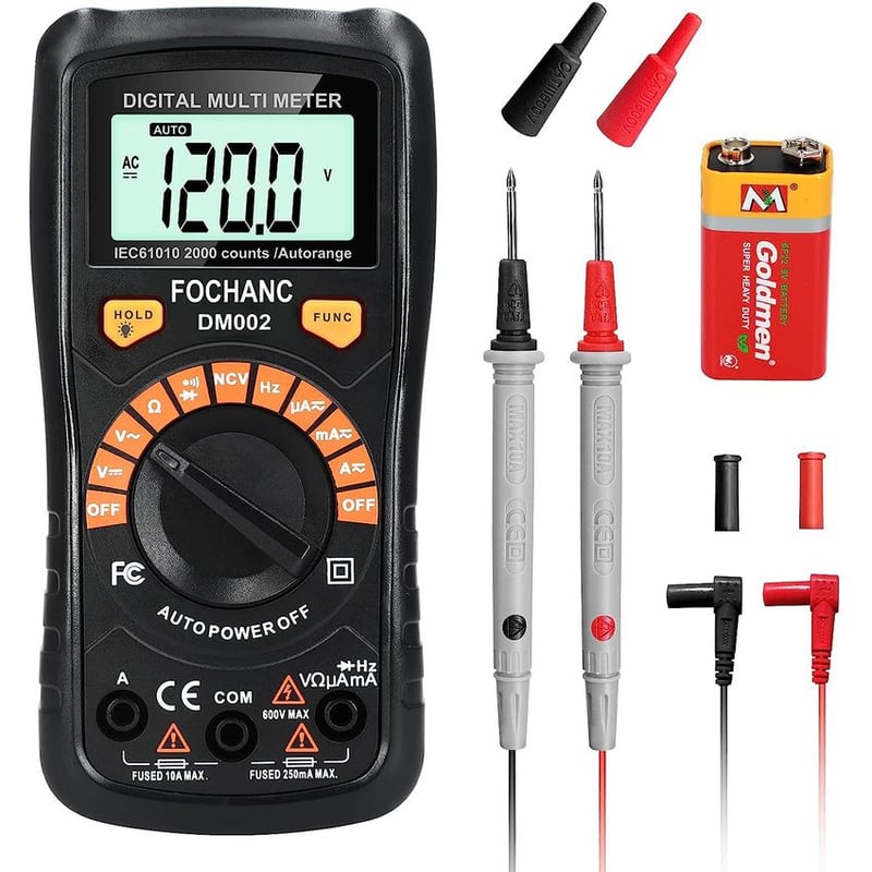 Multimetro digital 2000 recuentos voltimetro dc ac GENERICO | falabella.com