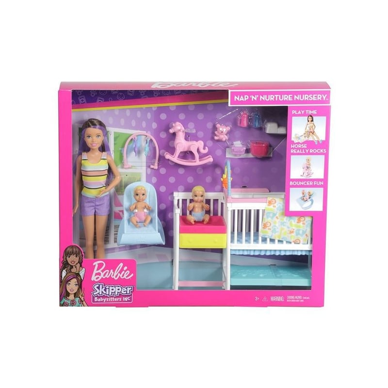 Barbie niñera de bebes online