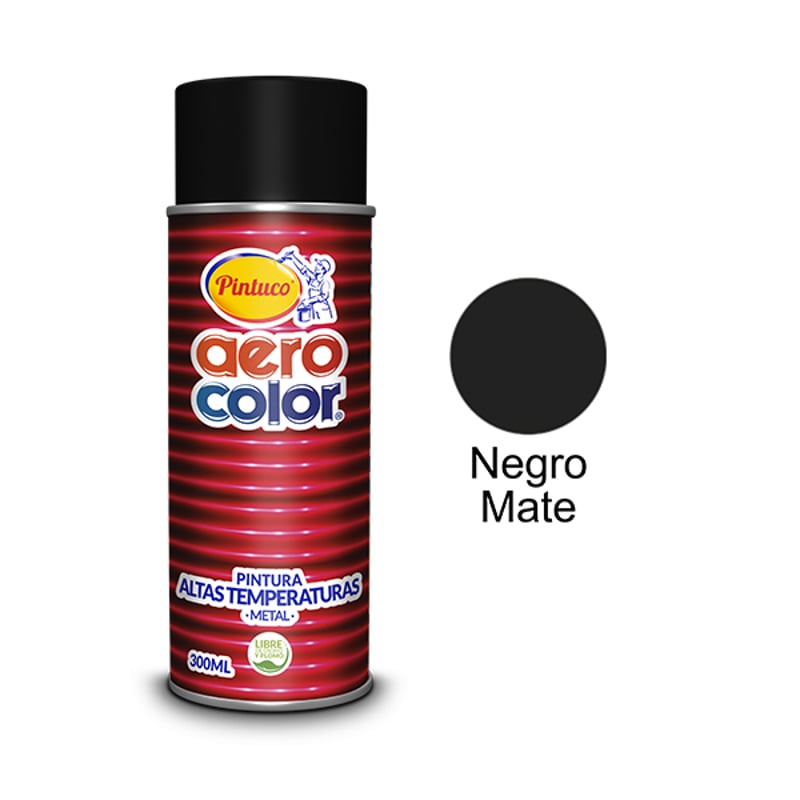 Pintura En Aerosol Negra Mate 396 Ml Para Automóvil Mate | Cuotas sin interés