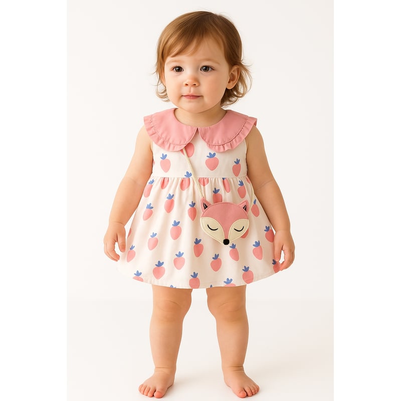 Prendas niñas ropa conjuntos vestido enterizo accesorio LUSOLSI ...