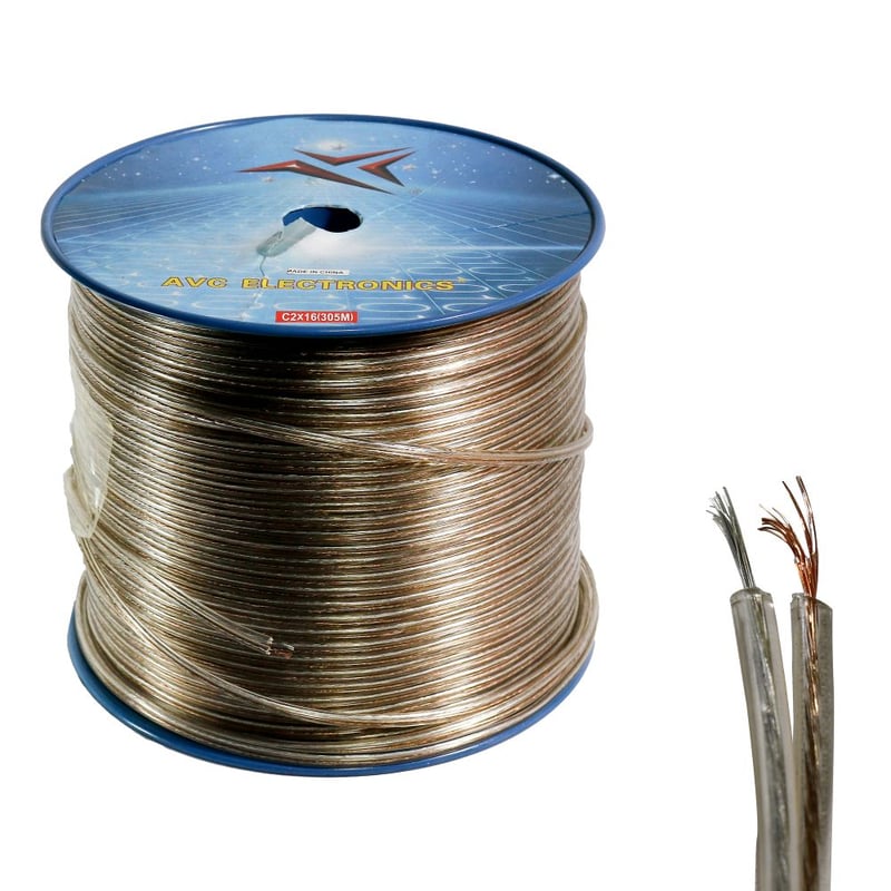 AVC - Cable Cristal Oxigenado AVC c2x16 Gris - Dorado 305 Mts  C2X16-305M.