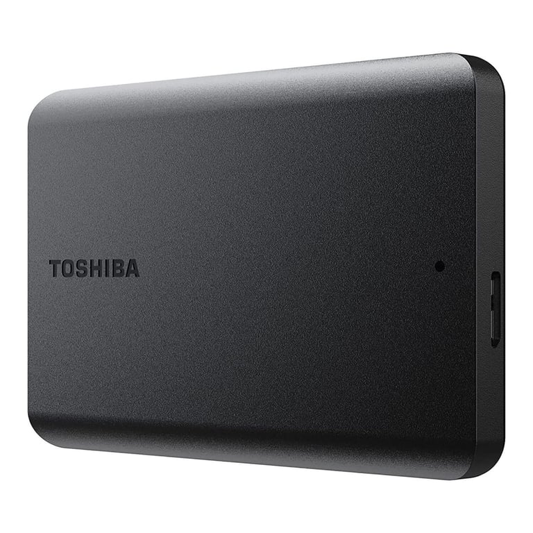 Toshiba Canvio Slim II Disco Rigido Esterno Portatile 1TB (1000GB) - Ultra Sottile, Nero, Alimentato Via USB