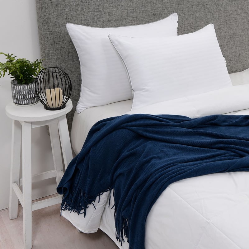 Almohada Set X2 de Microfibra Firmeza Suave 50 X 65 cm Basement Home Elite Standard BASEMENT HOME falabella