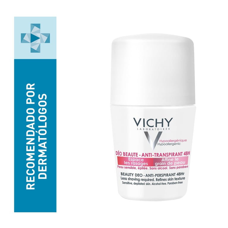 Antitranspirante Vichy Deo Roll On de Belleza 48hr con LHA 50ml