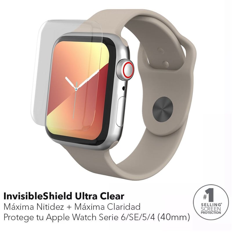Vidrio Protector Ultra Clear para Apple Watch Series SE 6 5 4 de 40 mm INVISIBLE SHIELD falabella