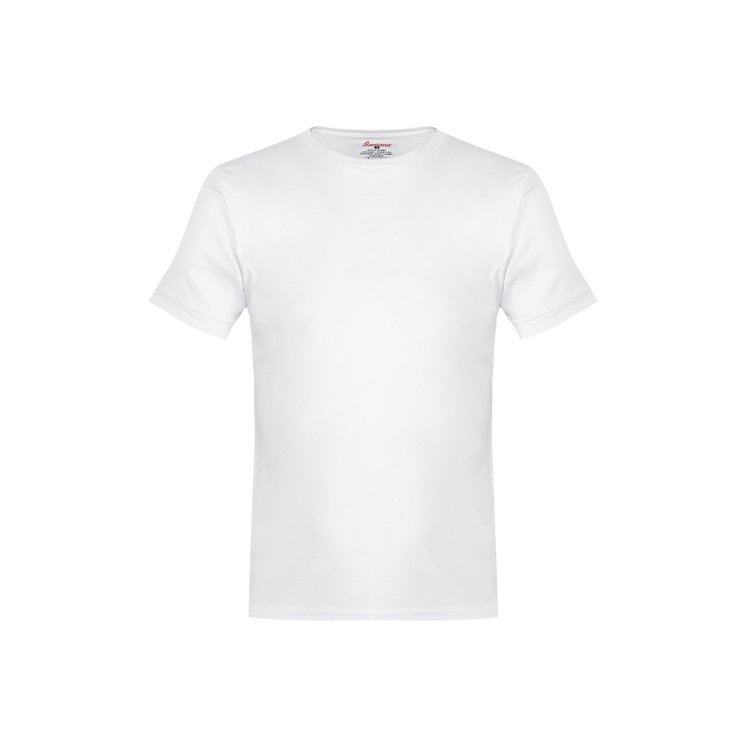 Camiseta Junior Unisex Cuello Redondo Manga Corta Blanca