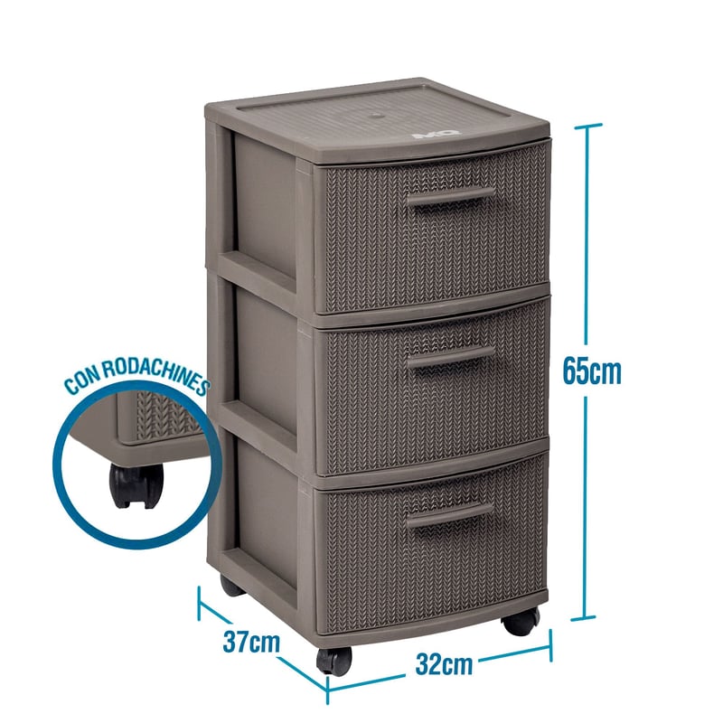 Organizadores plasticos de 3 cajones hotsell