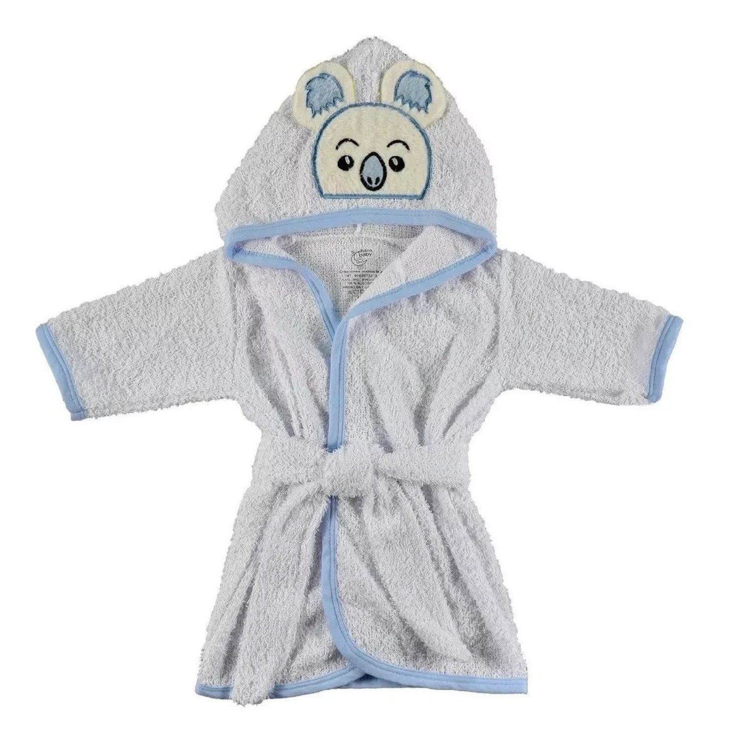 Salida De Bano Para Bebe nino bebe blanco azul
