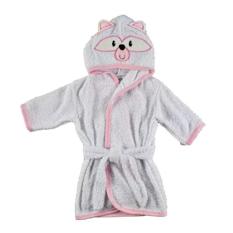Salida De Bano Para Bebe nina bebe blanco rosado