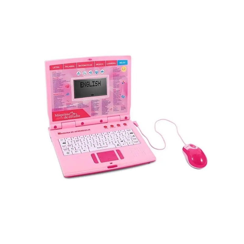 Computador Juguete Didactico Aprendizaje 130 Funciones Rosa KIDSHOP falabella