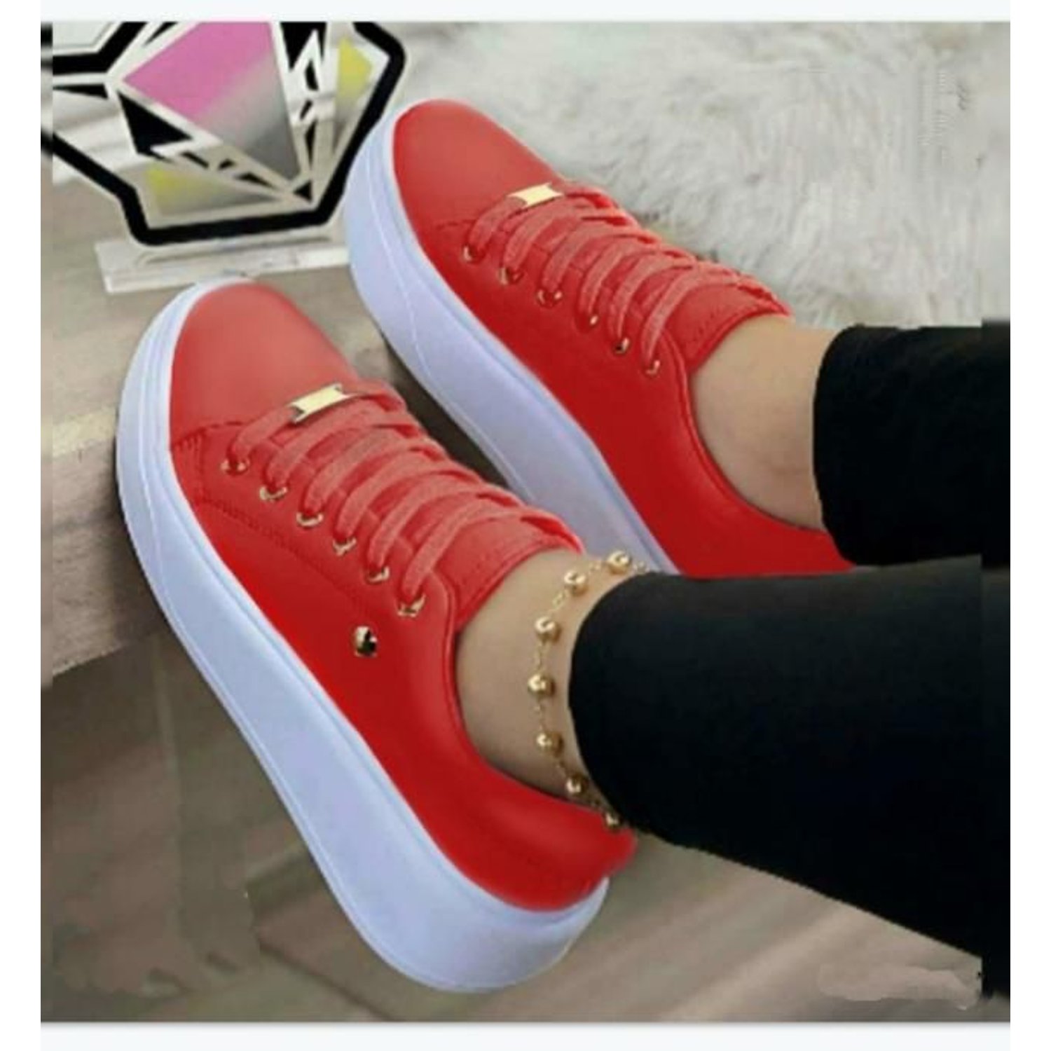Tenis color rojo hotsell