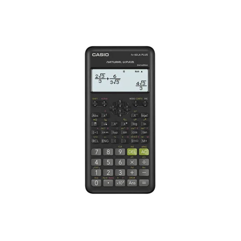 Calculadora Cientifica Casio FX 82LA PLUS 2da Negra CASIO falabella