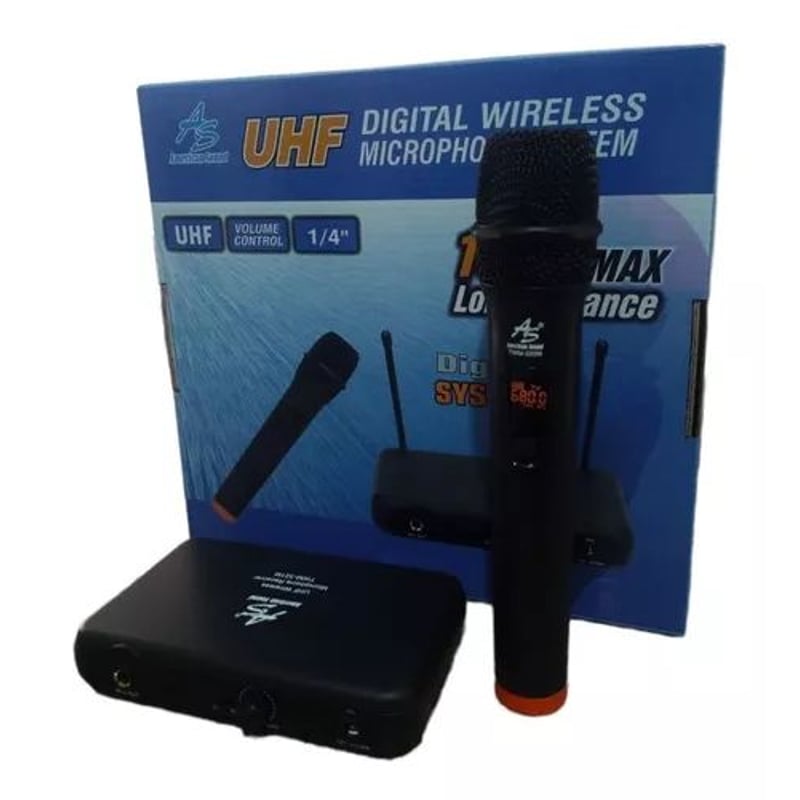 Micrófono Inalámbrico Frecuencia Uhf Portátil AMERICAN SOUND ...