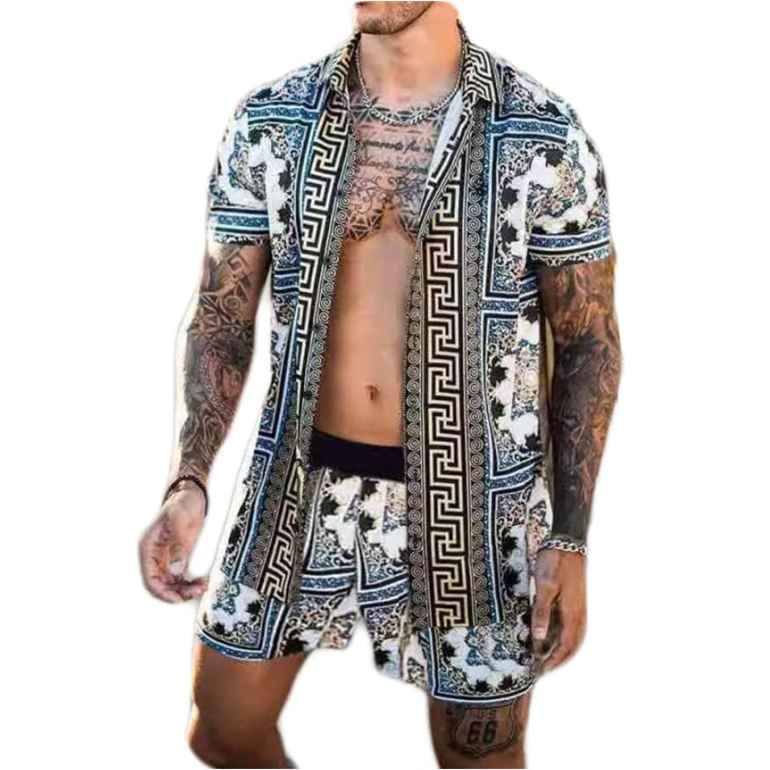 Conjunto Playero Camisa y short Playero GENERICO falabella
