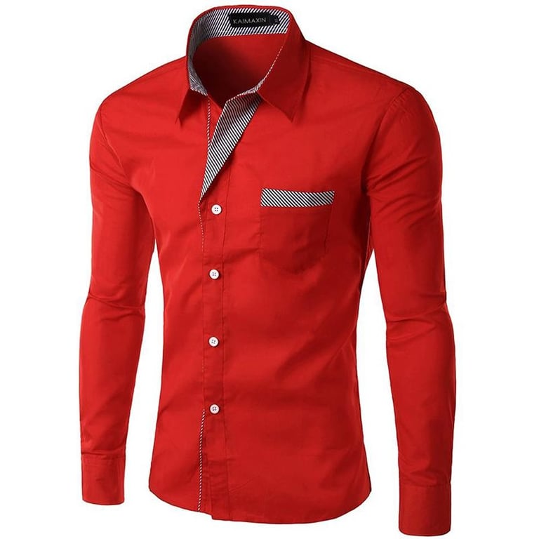 Camisa rojo hombre hotsell
