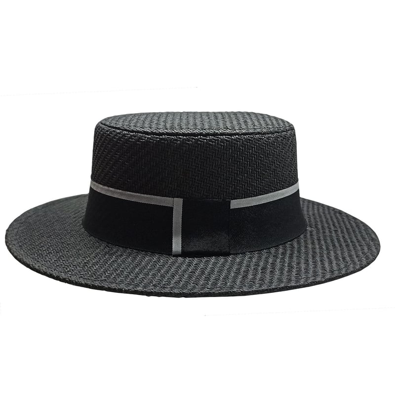 VELBROS - Pava Sombrero Mujer Dama Playa Cordobes Sol Gorro Fedora Uv - Negro