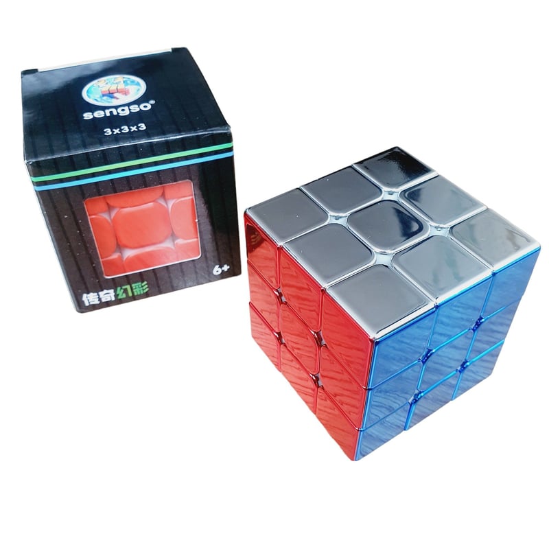 SHENGSHOU - 3x3 Metalizado Cubo Rubik Shengshou Metalico Speed  Base