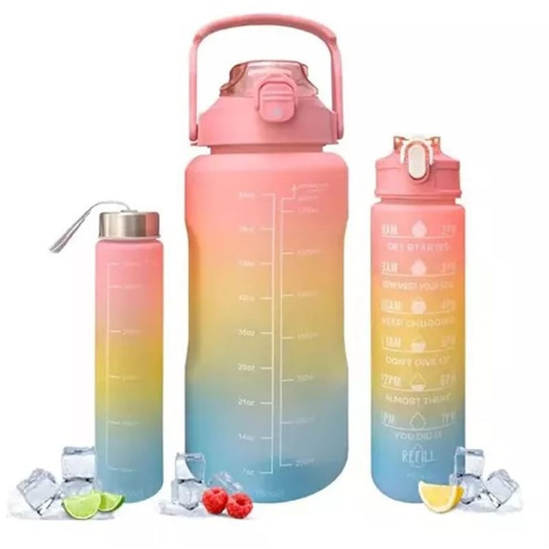 Combo termos motivacionales set x 3 unidades rosa GENERICO | falabella.com