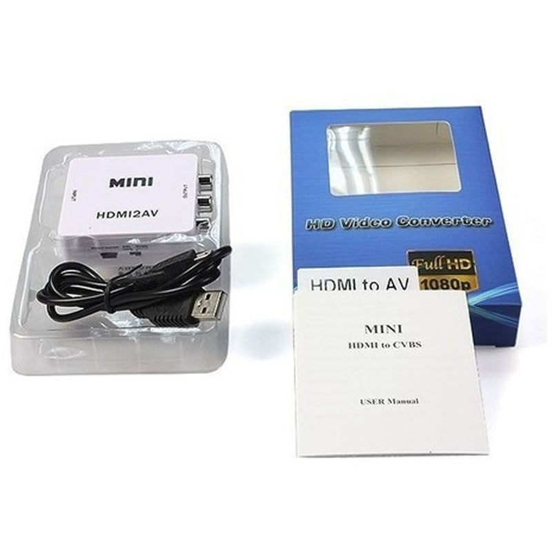Convertidor adaptador de hdmi a rca video version 1080p GENERICO falabella