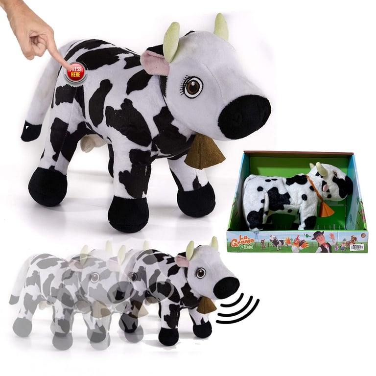 LA VACA LOLA DE PELUCHE LA GRANJA DEL ZENON CAMINA Y CANTA MULTIPLACE COLOMBIA falabella
