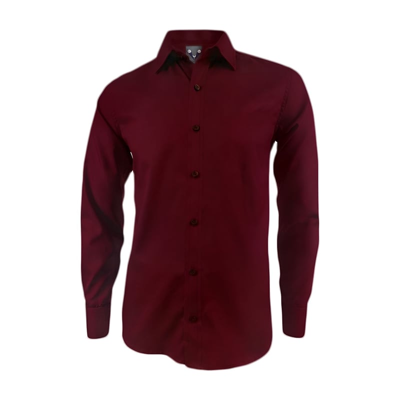 Camisa guinda hombre hot sale