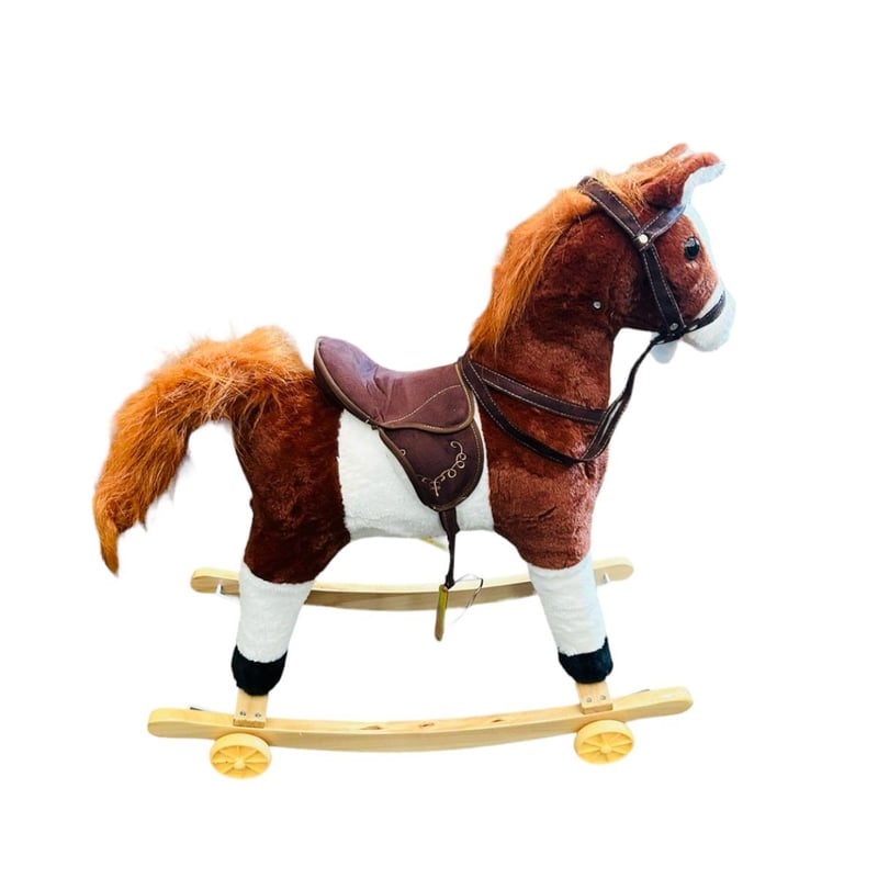 Caballo Montable Ruedas Mecedor Sonidos Luz Y Movimientos GENERICO falabella