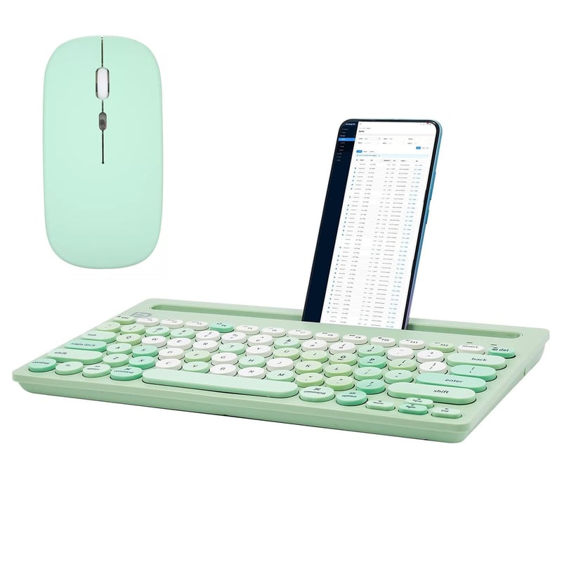 Teclado inalambrico teclas redondas shop
