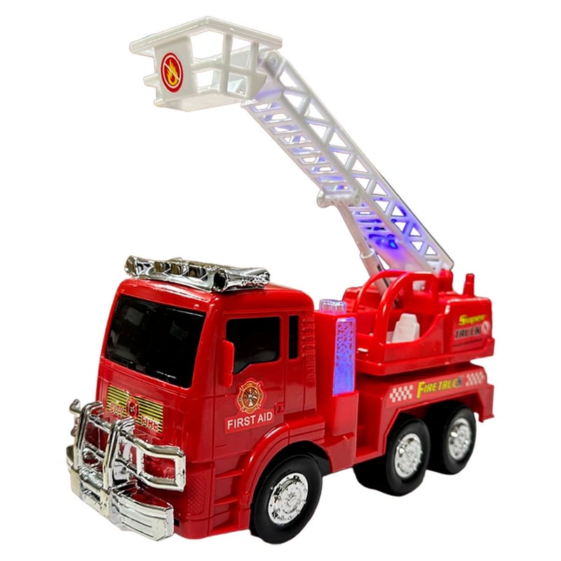 Camion Carro Bomberos Movimiento Escalera Luz Sonido Juguete GENERICO falabella
