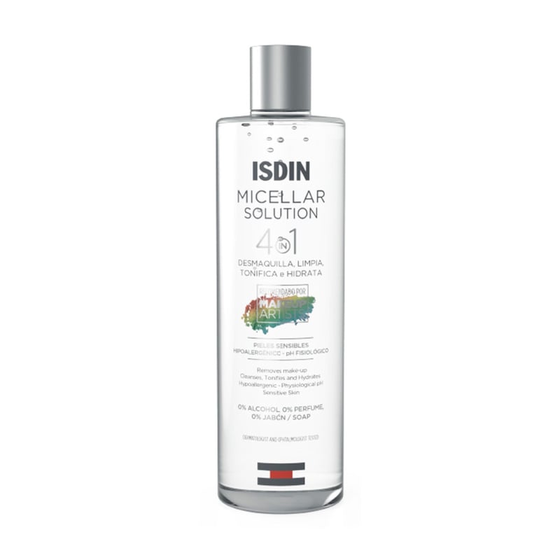 ISDIN - Agua Micelar Solution 4 en 1 Isdin para Piel Normal 400 ml