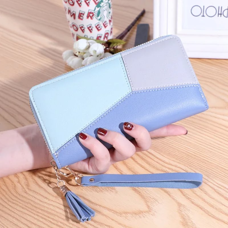 Billetera Cartera De Moda Con Cremallera Para Mujer Elegante