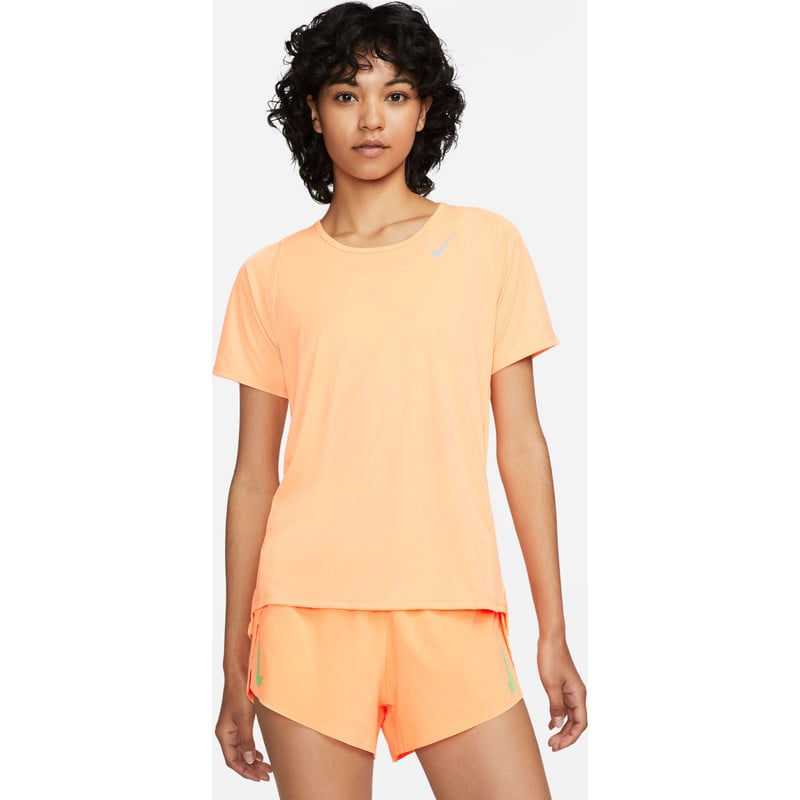 Camiseta Deportiva Mujer Nike Dry Fit Race Top Naranja. NIKE falabella