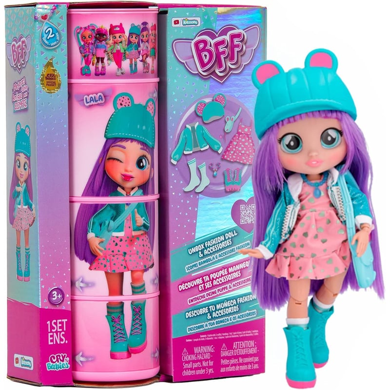 Muneca BFF by Cry Babies Bebe Llorona Lala 7.8 pulgadas IMC TOYS falabella